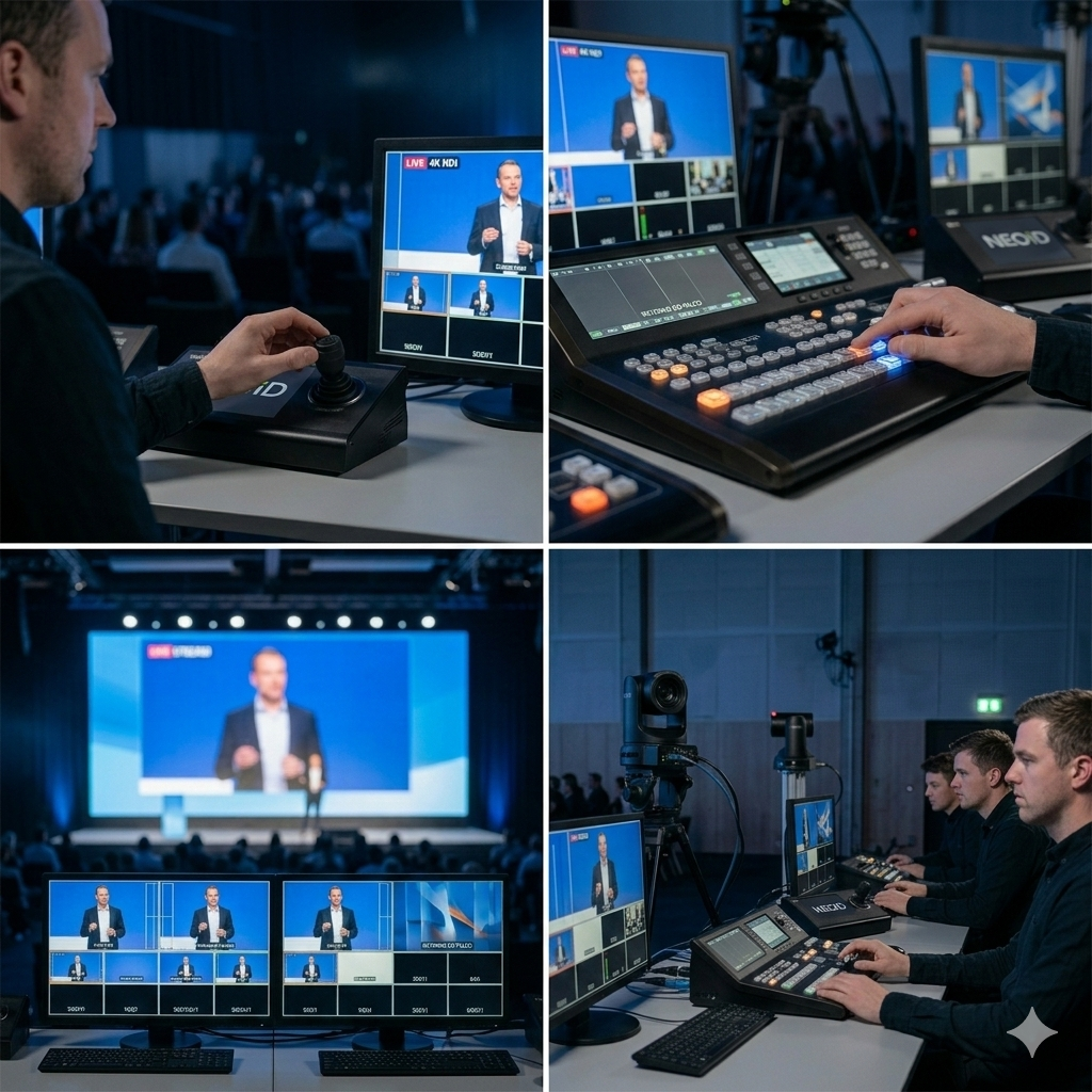 Direção ao vivo - Cabine técnica Videalize